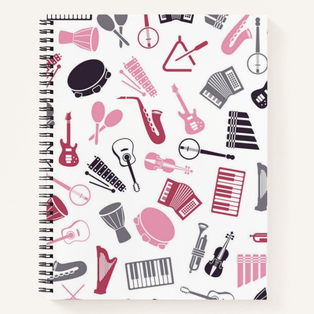 Musikmuster Notizbuch (Vorderseite)