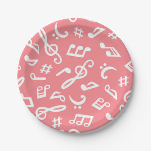 Musikmuster Pappteller