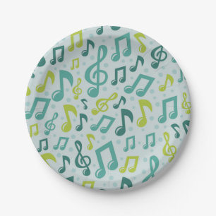 Musikmuster Pappteller