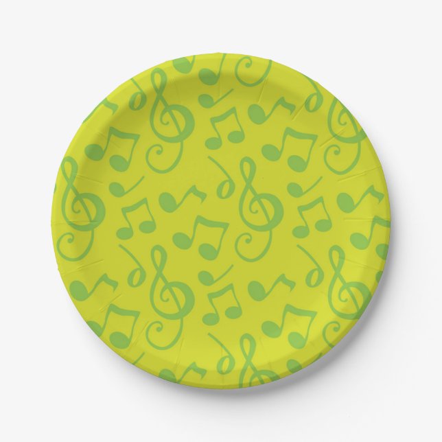 Musikmuster Pappteller (Vorderseite)