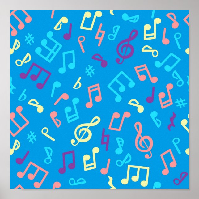 Musikmuster Poster (Vorne)