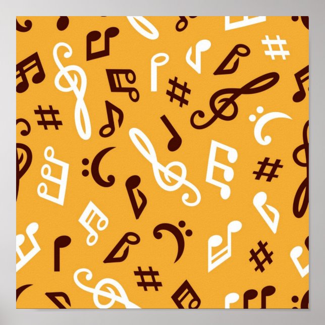 Musikmuster Poster (Vorne)