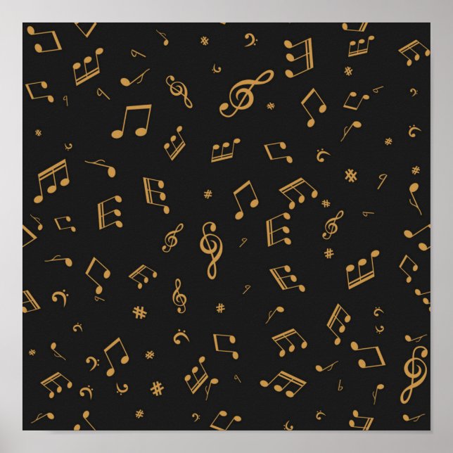 Musikmuster Poster (Vorne)