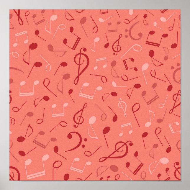 Musikmuster Poster (Vorne)