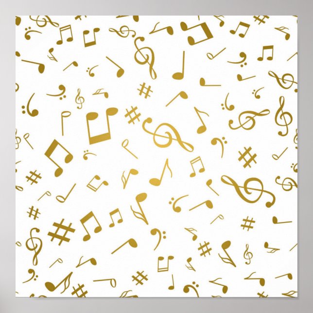 Musikmuster Poster (Vorne)