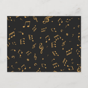 Musikmuster Postkarte
