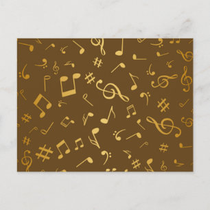 Musikmuster Postkarte