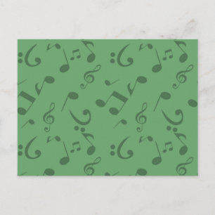 Musikmuster Postkarte