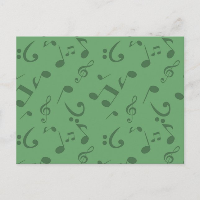 Musikmuster Postkarte (Vorderseite)