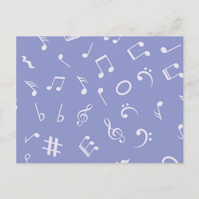 Musikmuster Postkarte (Vorderseite)