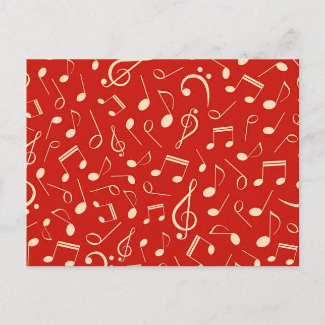 Musikmuster Postkarte (Vorderseite)