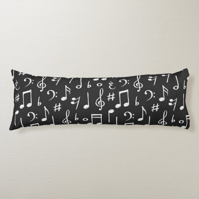 Musikmuster Seitenschläferkissen (Vorderseite)