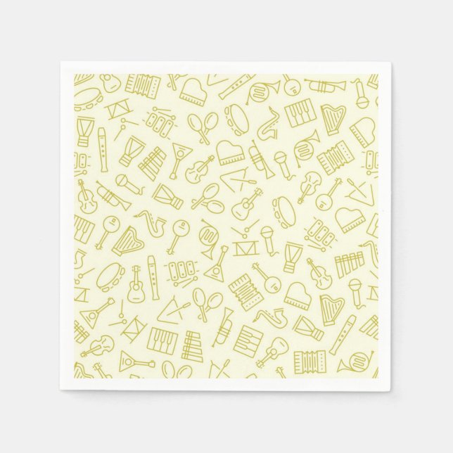 Musikmuster Serviette (Vorderseite)