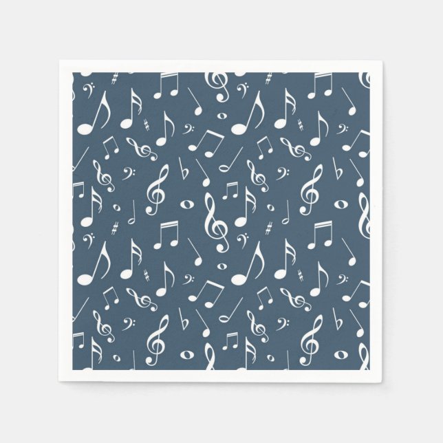 Musikmuster Serviette (Vorderseite)