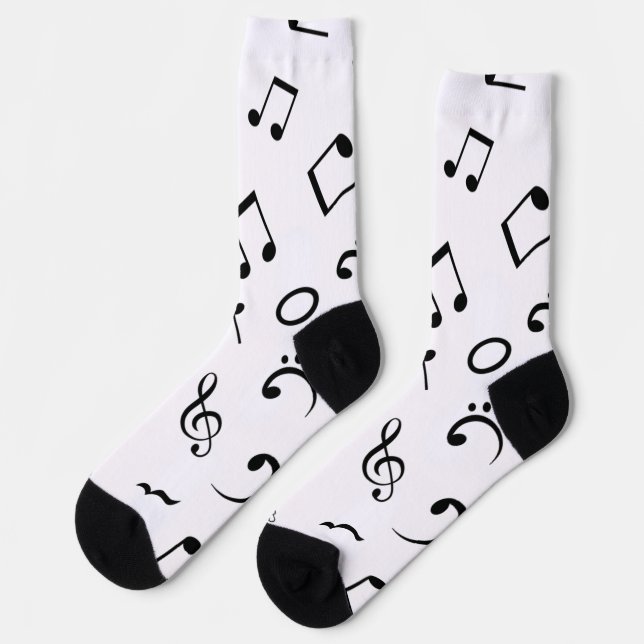 Musikmuster Socken (Linkes Detail)
