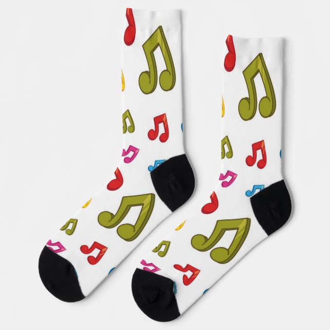 Musikmuster Socken (Linkes Detail)