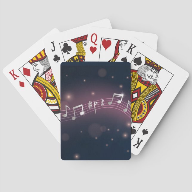 Musikmuster Spielkarten (Rückseite)