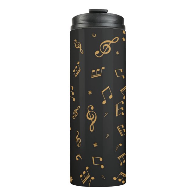 Musikmuster Thermosbecher (Vorderseite)