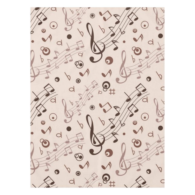 Musikmuster Tischdecke (Vorderseite)