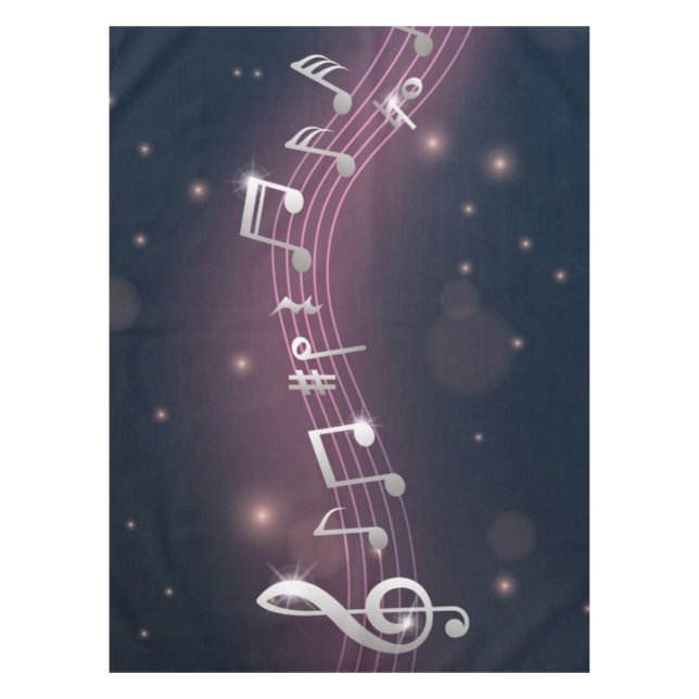 Musikmuster Tischdecke (Vorderseite)