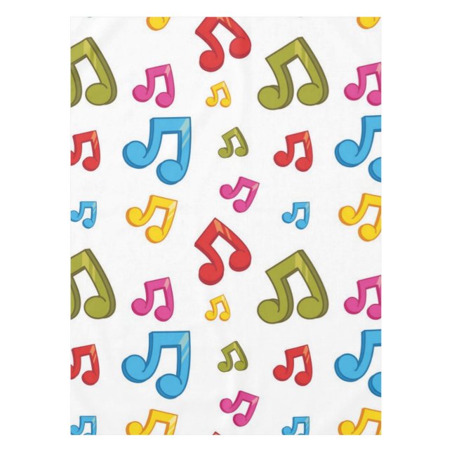 Musikmuster Tischdecke (Vorderseite)