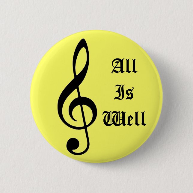 Musiknote, allesIsWell Button (Vorderseite)