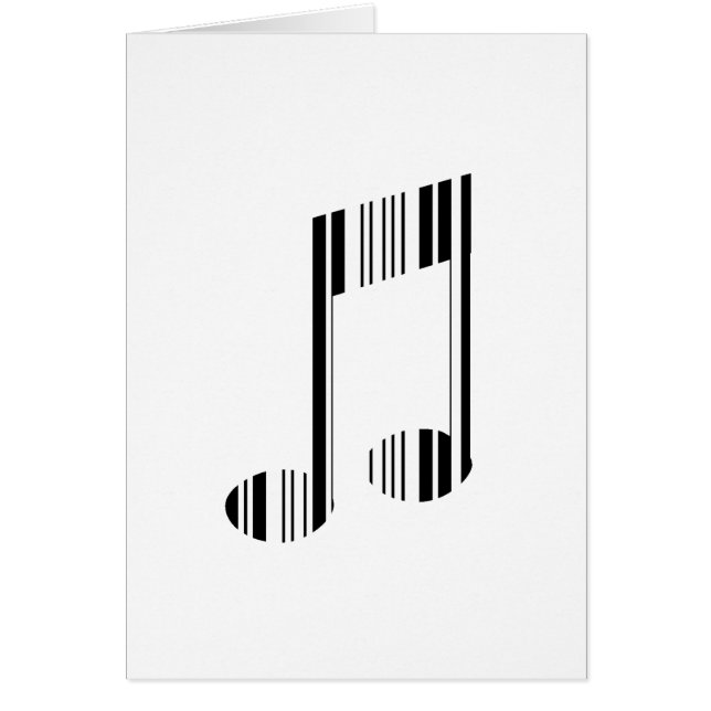 MUSIKNOTE BAR CODE Musikalisches Barcode-Muster (Vorne)