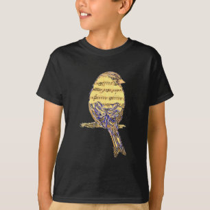 Musiknote Bird Art T-Shirt