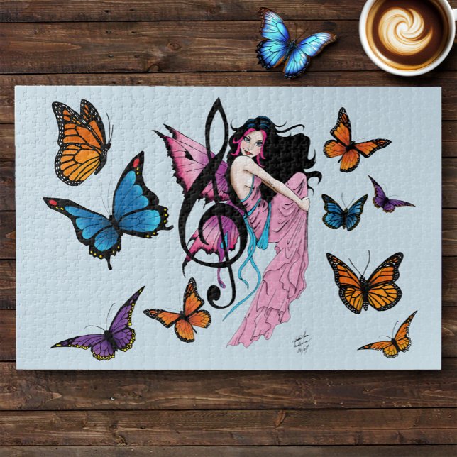 Musiknote Butterflies Fairy Puzzle (Von Creator hochgeladen)