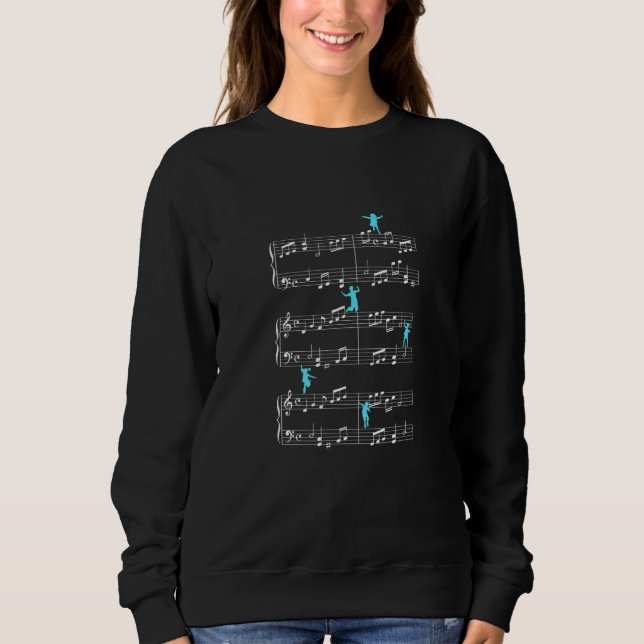Musiknote Clef Musician Art Sweatshirt (Vorderseite)