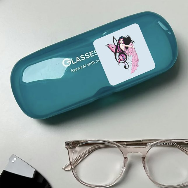 Musiknote Fairy Quadratischer Aufkleber (Von Creator hochgeladen)