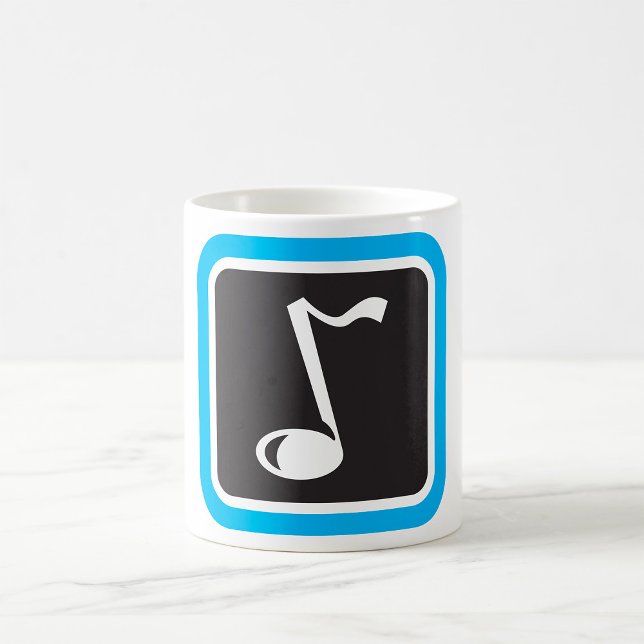 Musiknote Fett Minimalistisches musikalisches Symb Kaffeetasse (Von Creator hochgeladen)