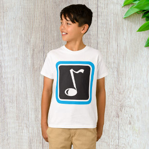 Musiknote Fett Minimalistisches musikalisches Symb T-Shirt
