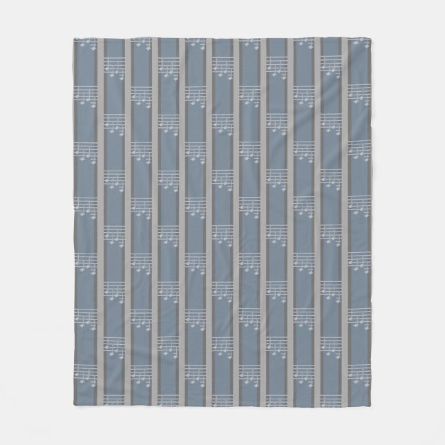Musiknote gestrichen fleecedecke (Vorderseite)