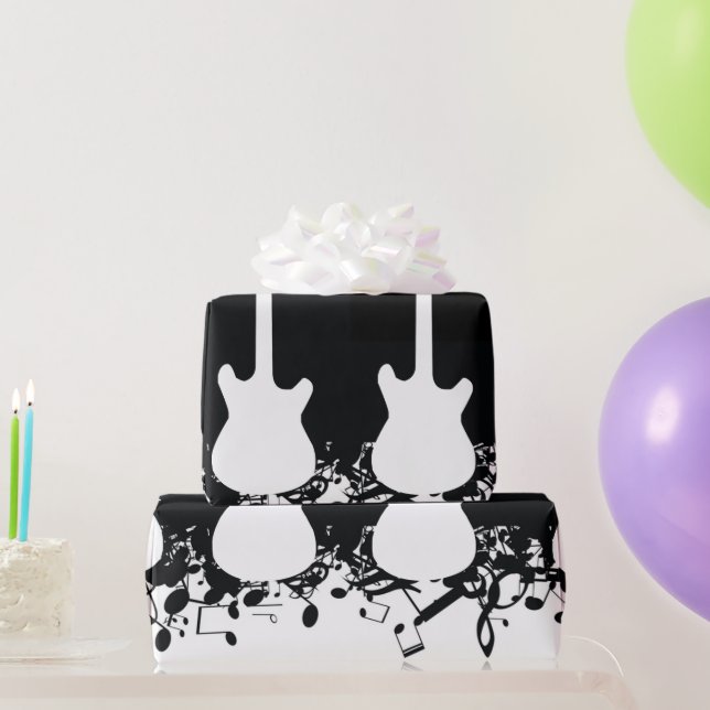 Musiknote Guitar Classic Geschenkpapier (Partygeschenke)