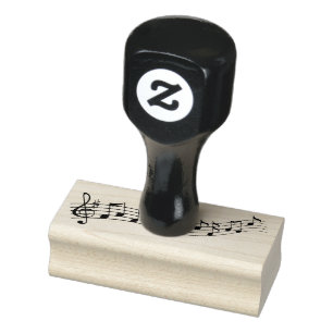 Musiknote Gummistempel