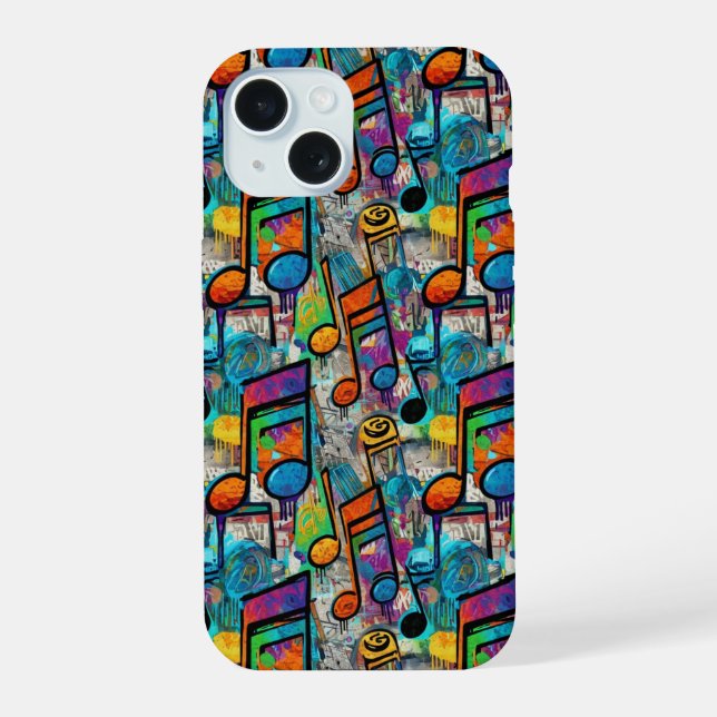 Musiknote iPhone 15 Hülle (Rückseite)