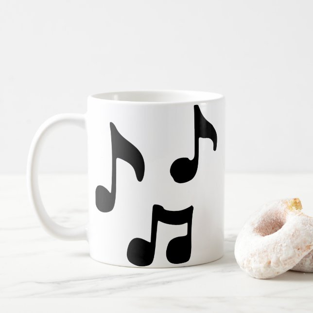 Musiknote Kaffeetasse (Mit Donut)