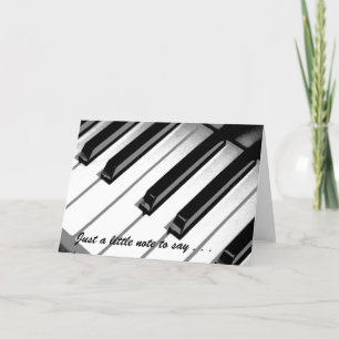 Musiknote-Karte - Leerseite im Inneren Karte