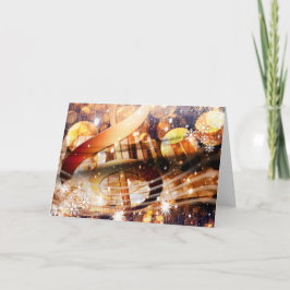 Musiknote Klavierlehrer feierlich Feiertagskarte