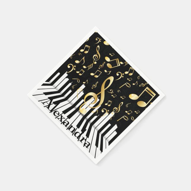 Musiknote Klaviertasten von Luxury Serviette (Ecke)