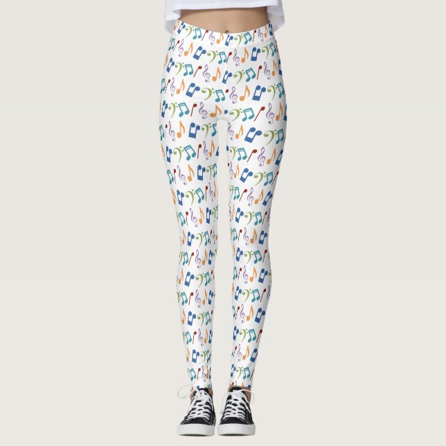Musiknote Leggings (Vorderseite)