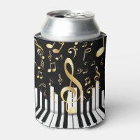 Musiknote Luxury Gold Piano Tasten