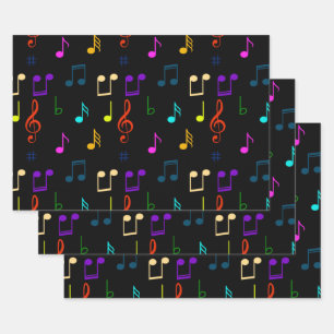 Musiknote Musical Gifts Musical Note Art Love Geschenkpapier Set