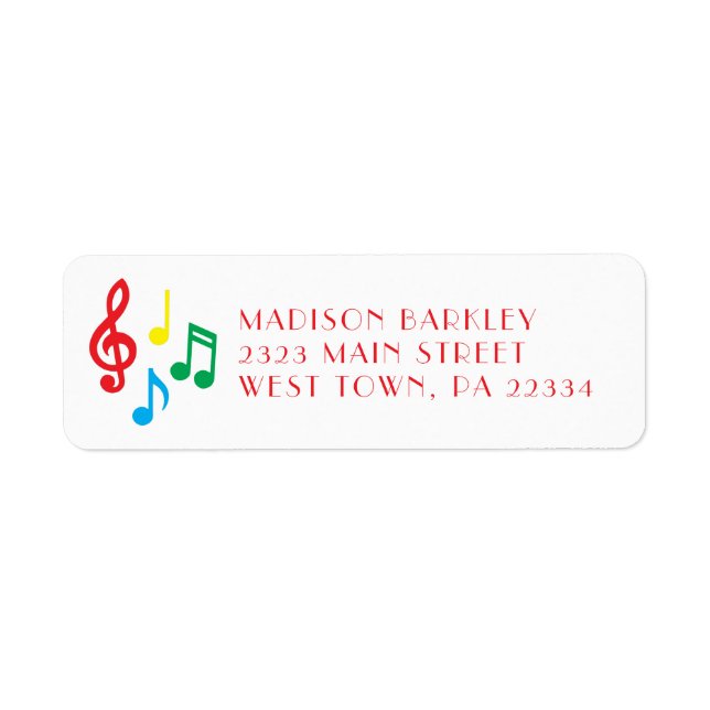 Musiknote Musician Teacher Label (Vorne)