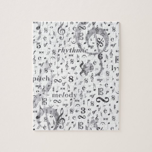 Musiknote-Muster-Musik-Thema Puzzle (Vertikal)