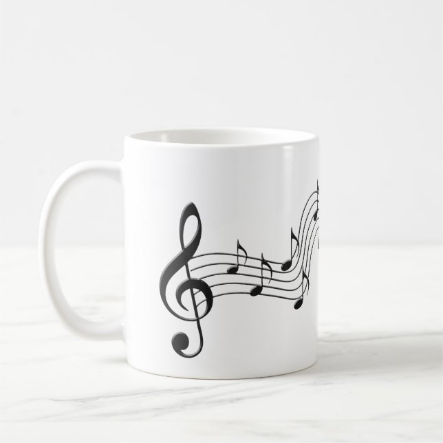 Musiknote Notes Song Symbol für musikalischen Sou Kaffeetasse (Links)