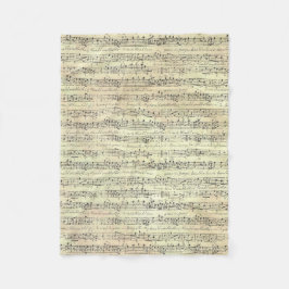 Musiknote Pattern Music Theme Fleece Blanket