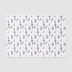 Musiknote Pattern Music Theme Treble Clef Seidenpapier