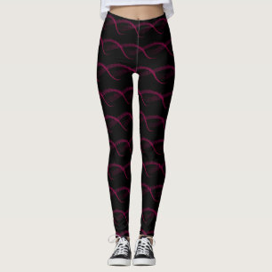 Musiknote Pattern Neck Tie Leggings